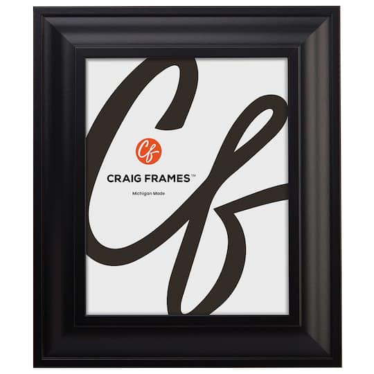 Craig Frames Upscale Satin Black Picture Frame